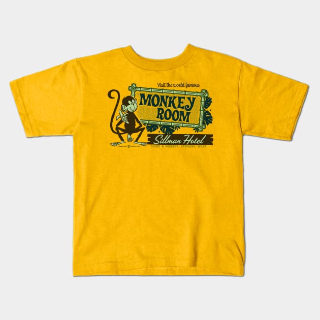 World Famous Monkey Room Vintage Spokane Washington Kids T-Shirt by StudioPM71